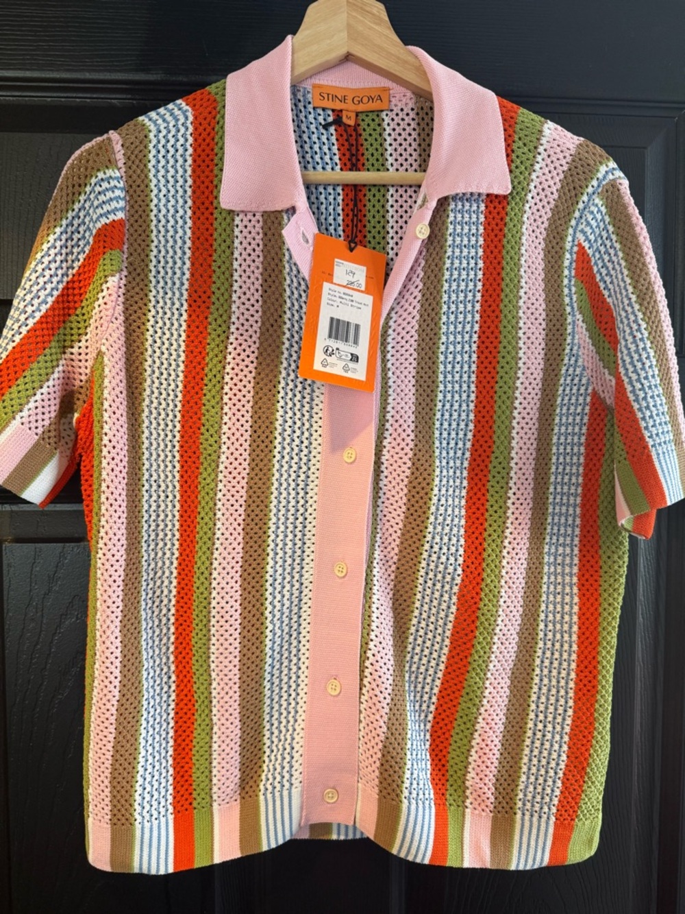 STINE GOYA Darcy stripe knit top NWT medium